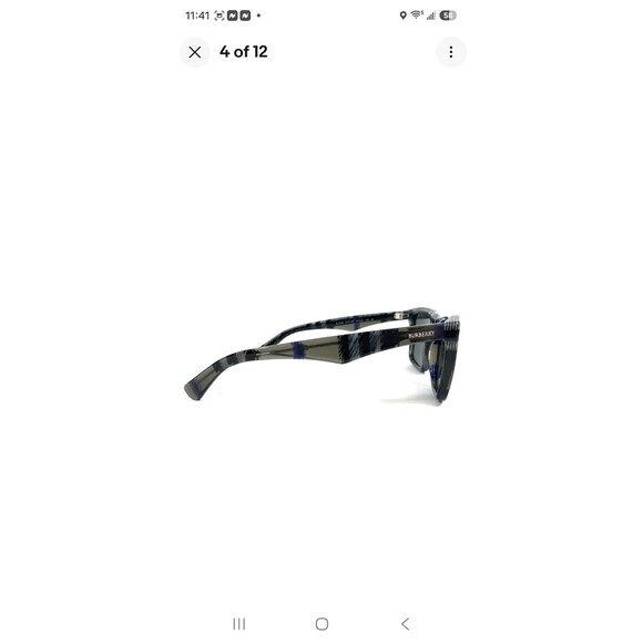 New BURBERRY BE4434 414787 Check Lichen/Dark Grey 57-20-145 Sunglasses main image 8